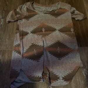 Western Patterned T-Shirt
